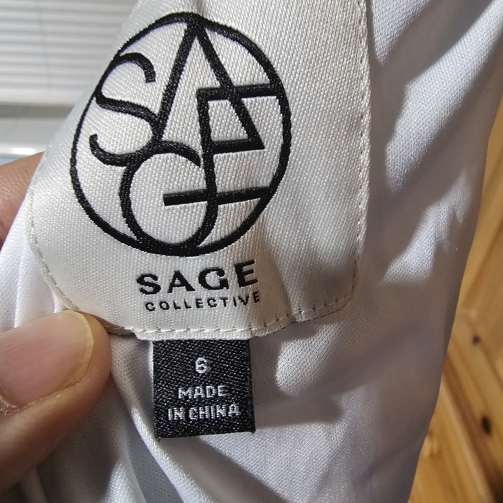 Sage Collective Watercolor Maxi Dress - Size 6 - Picture 4 of 4